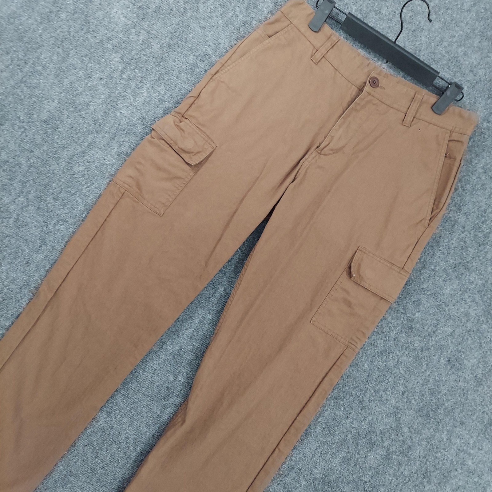 Katin Pants Mens Fits 30x32 Brown Cargo Canvas Herringbone Workwear Casual
